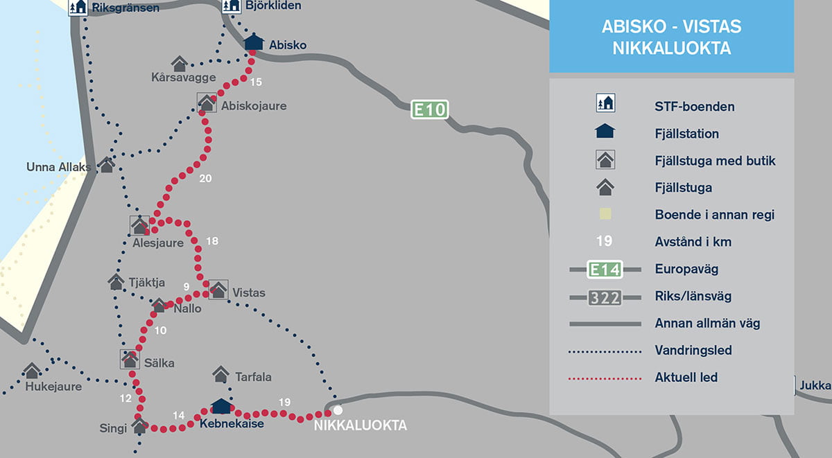 Vandra Kungsleden Abisko - Nikkaluokta